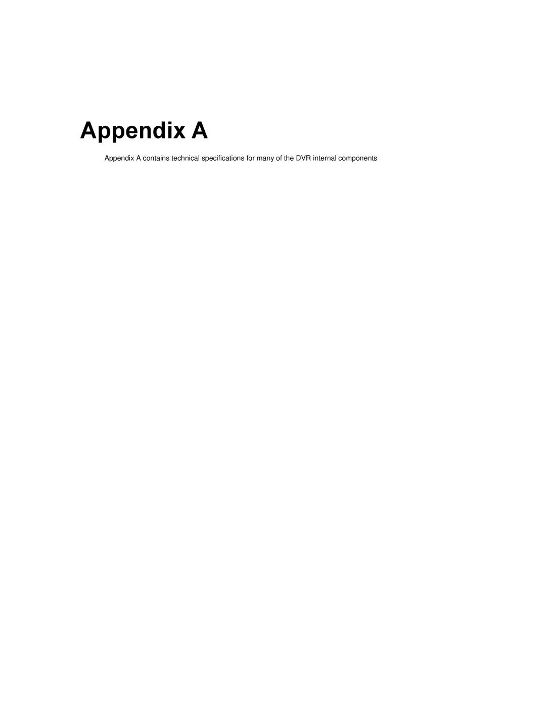 Toshiba KV-DVR manual Appendix a 