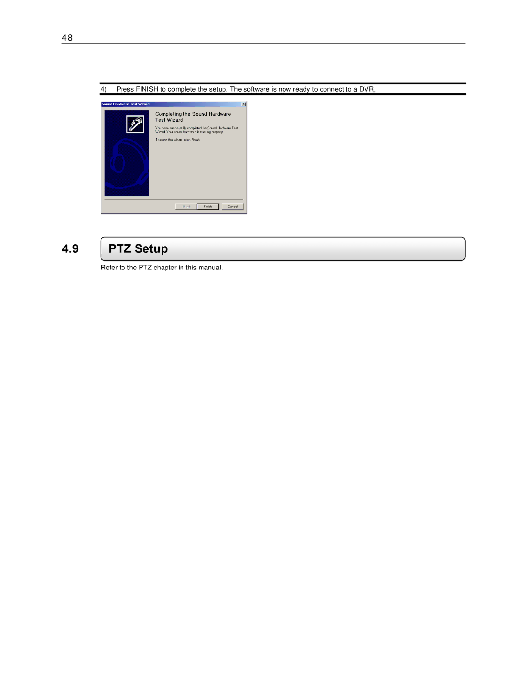 Toshiba KV-DVR manual PTZ Setup 