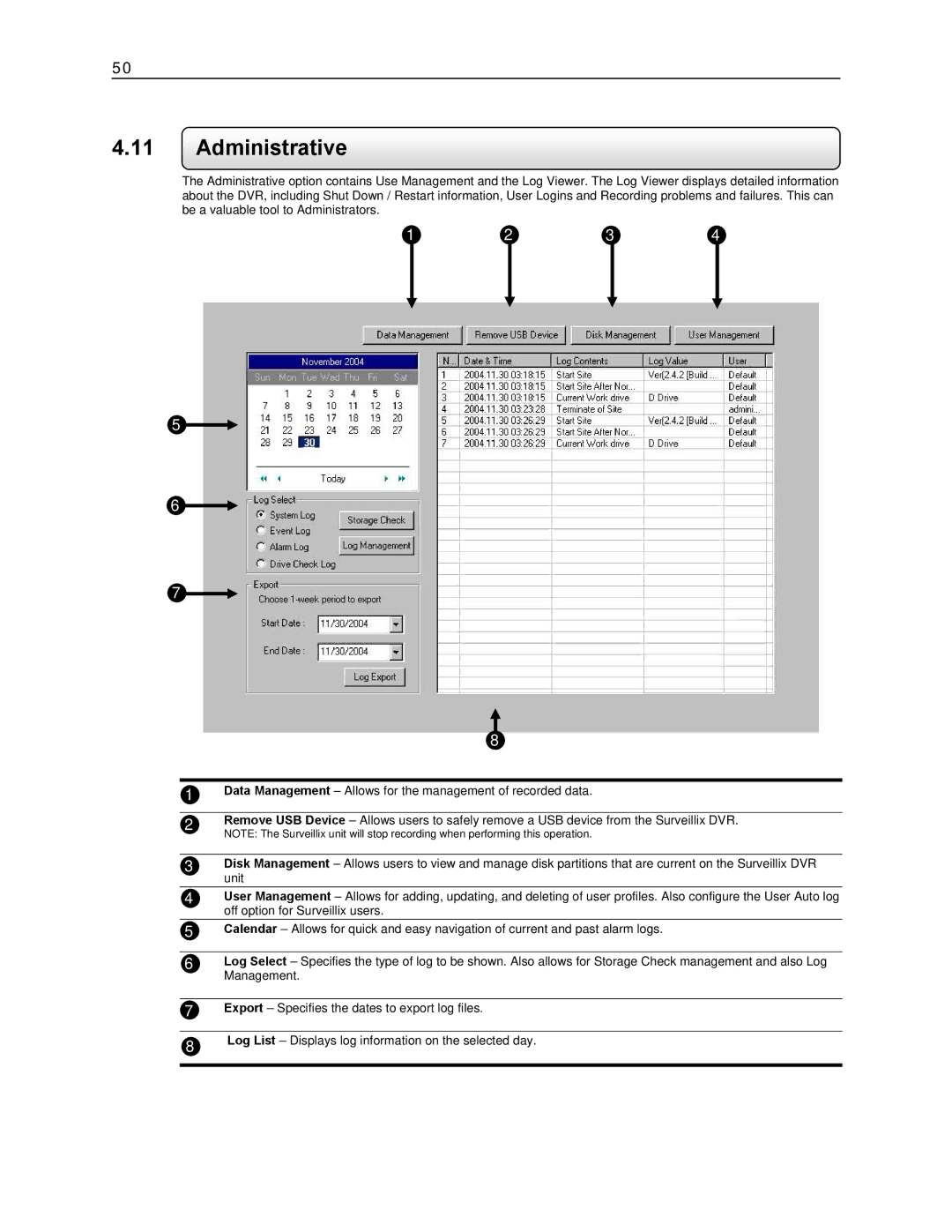 Toshiba KV-DVR manual Administrative 