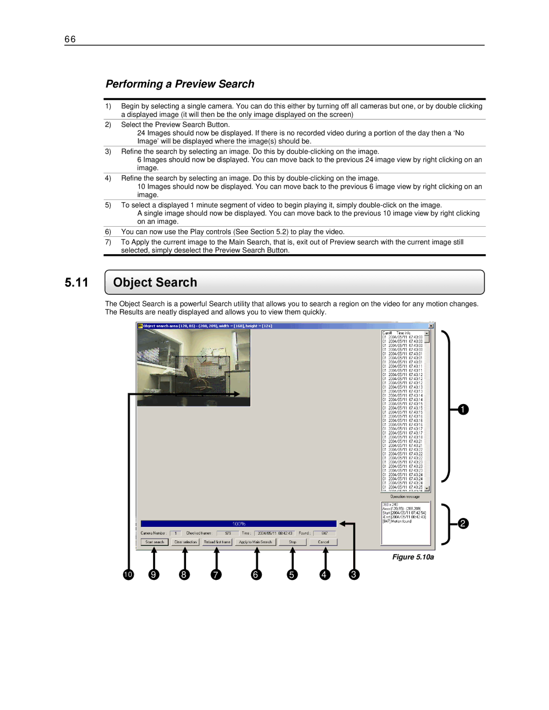 Toshiba KV-DVR manual Object Search, Performing a Preview Search 