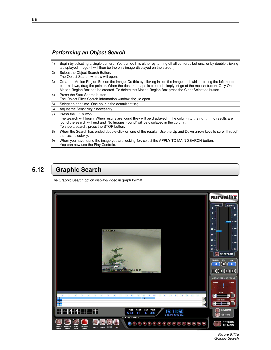 Toshiba KV-DVR manual Graphic Search, Performing an Object Search 