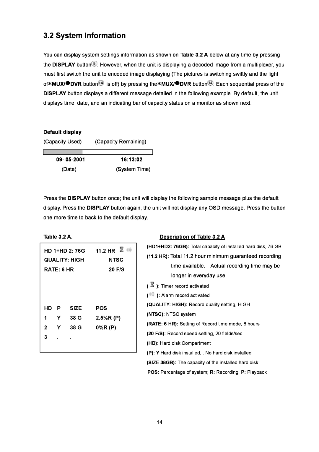 Toshiba KV-HD01A manual System Information 