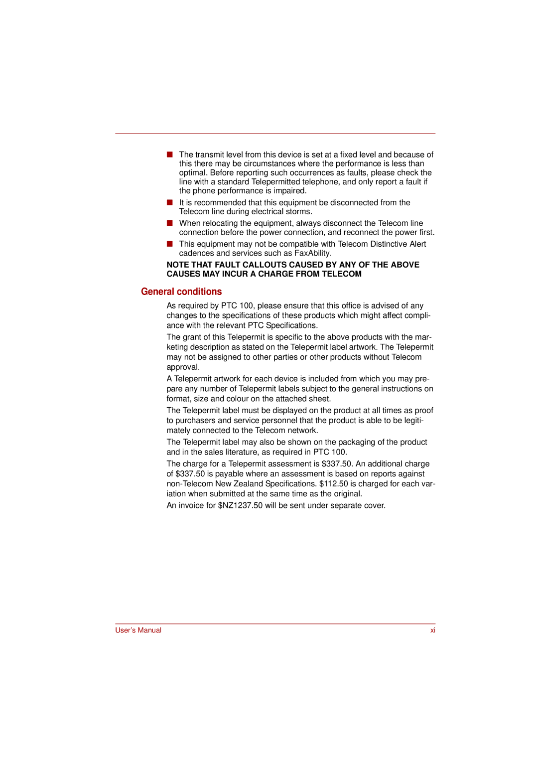 Toshiba L350 user manual General conditions 