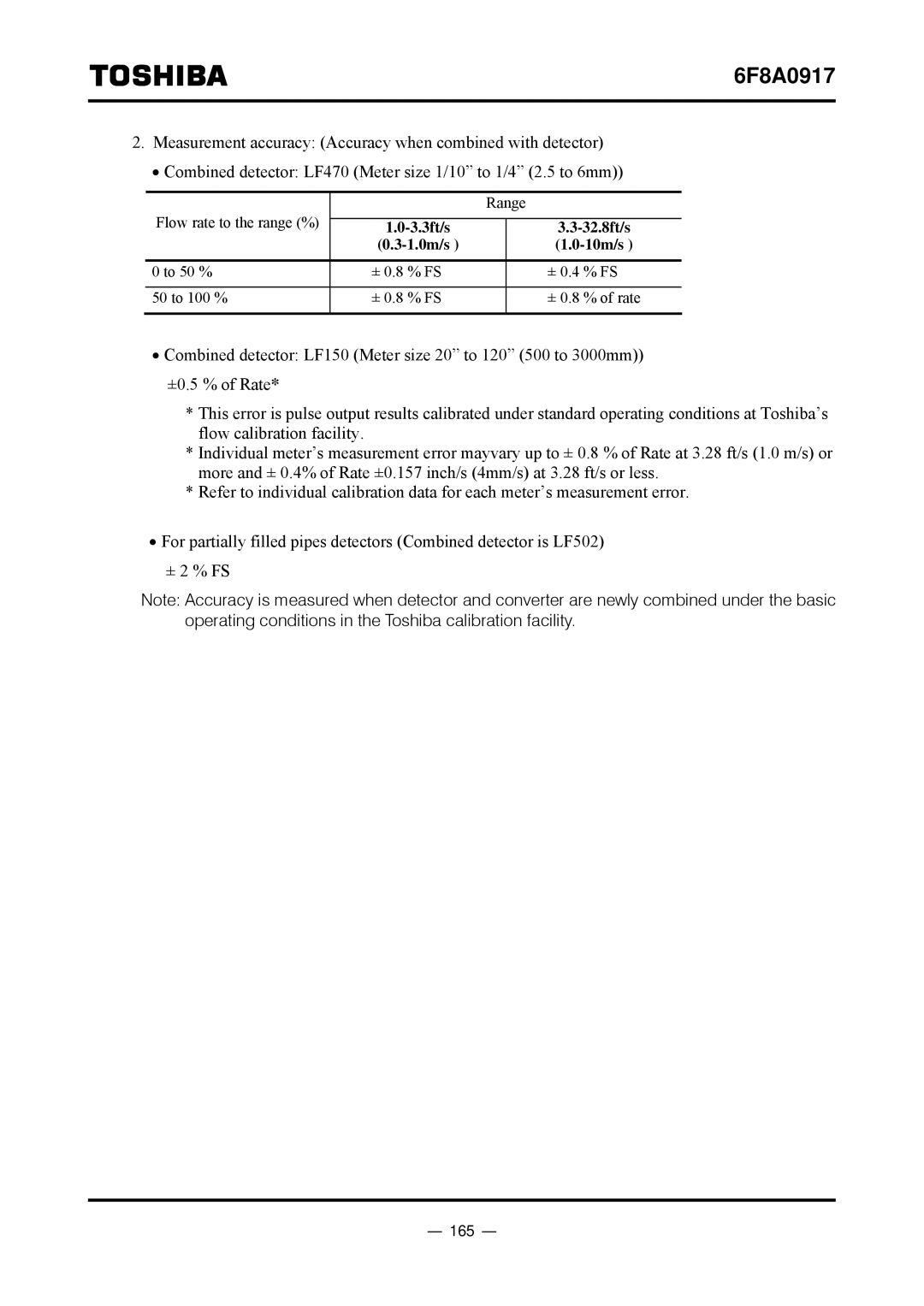 Toshiba L5232 manual 165 