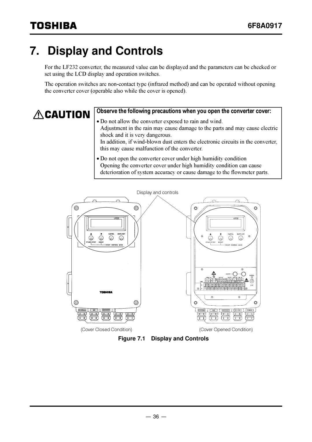 Toshiba L5232 manual Display and Controls 