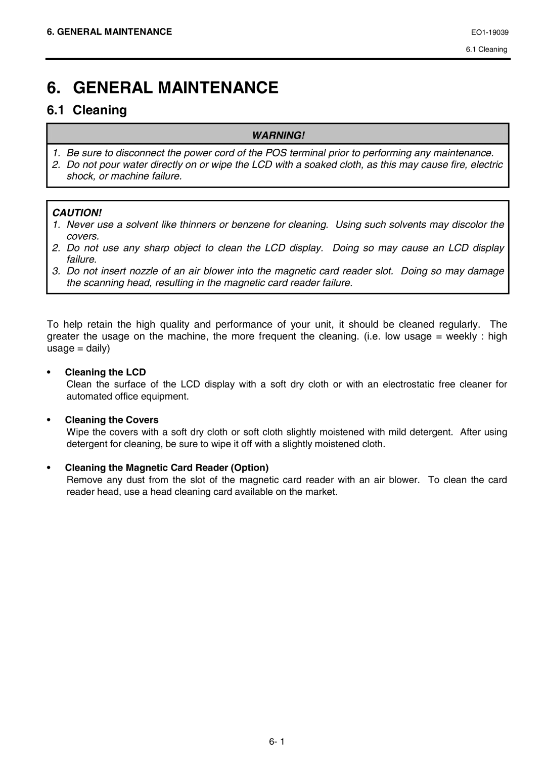 Toshiba LKBST-65-TF12 SERIES owner manual General Maintenance, Cleaning 