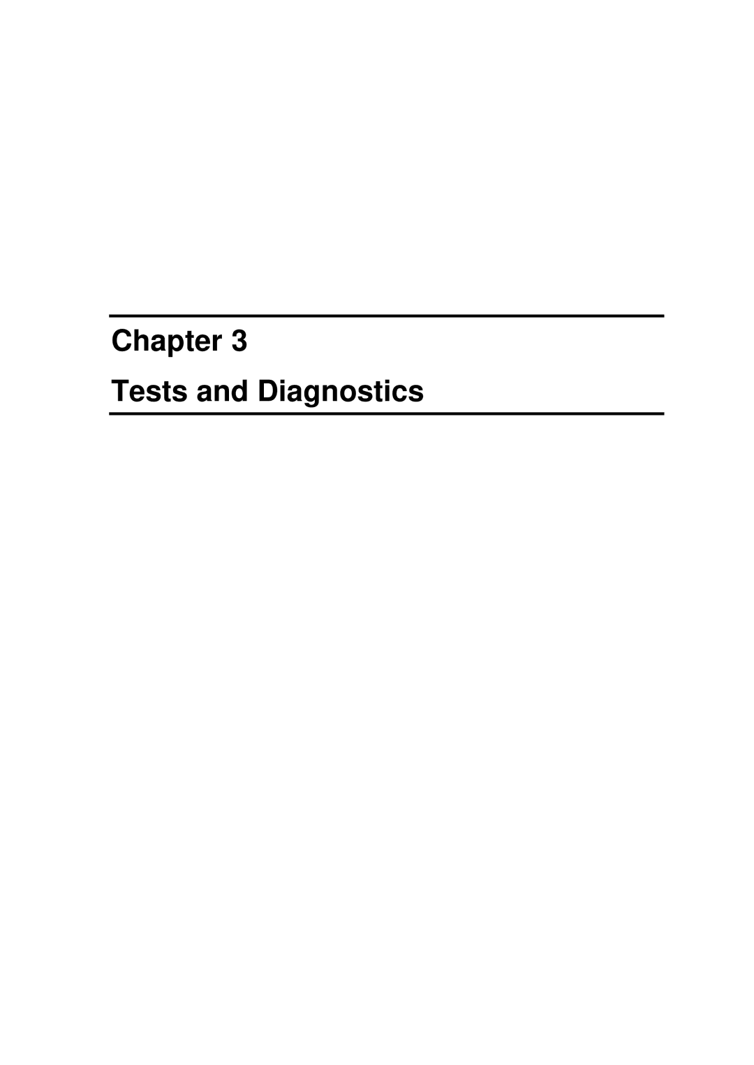 Toshiba M1 manual Chapter Tests and Diagnostics 