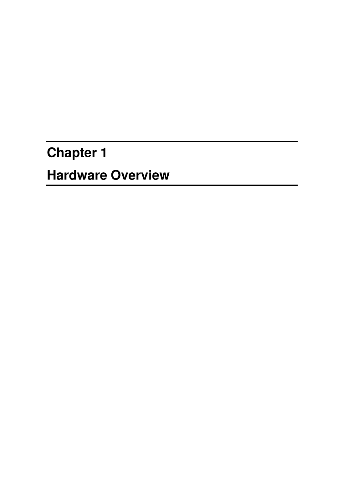 Toshiba M1 manual Chapter Hardware Overview 