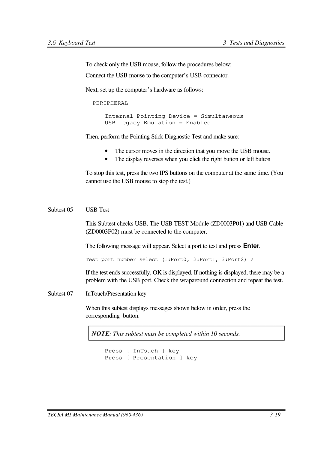 Toshiba M1 manual ZD0003P02 must be connected to the computer 