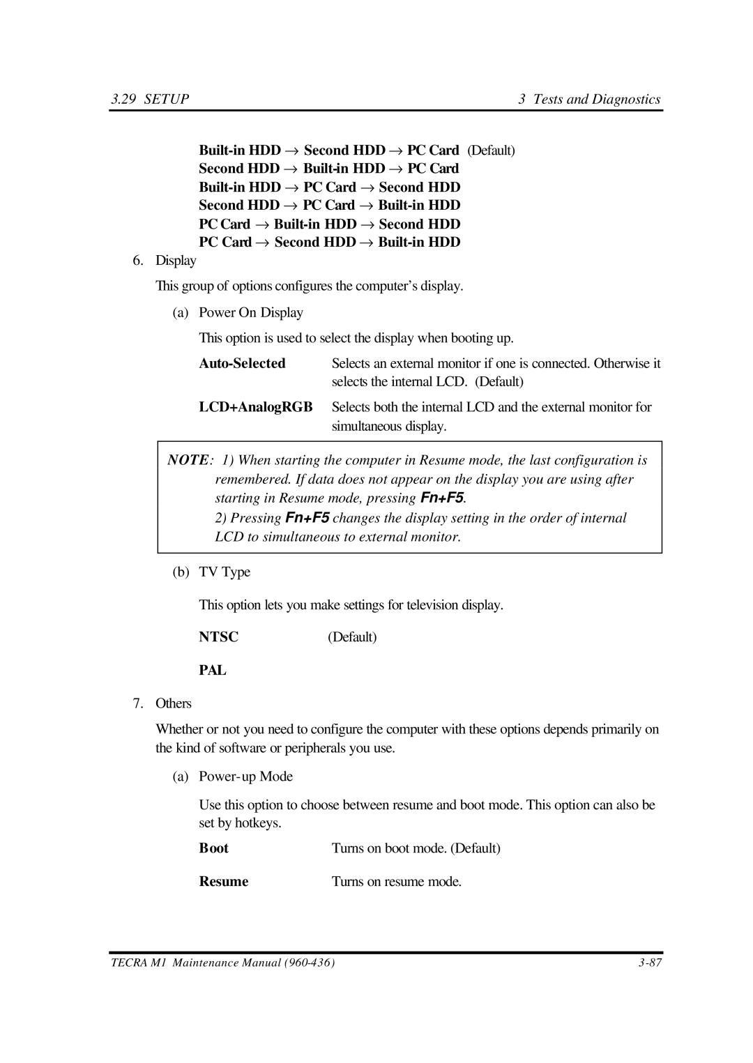 Toshiba M1 manual Pal 