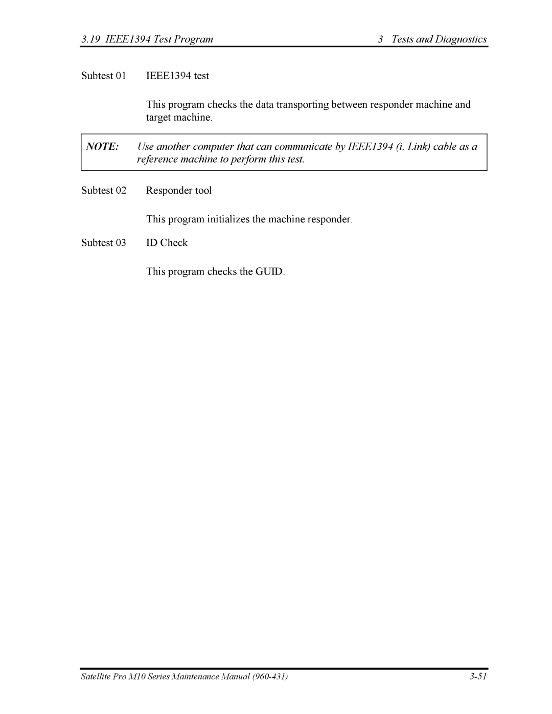 Toshiba manual Satellite Pro M10 Series Maintenance Manual 