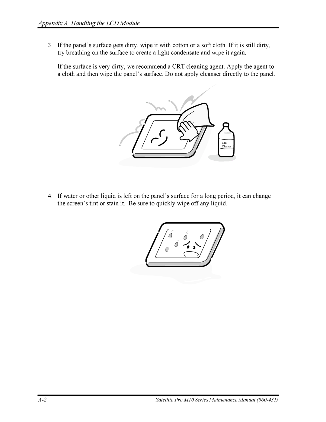 Toshiba M10 manual Crt 