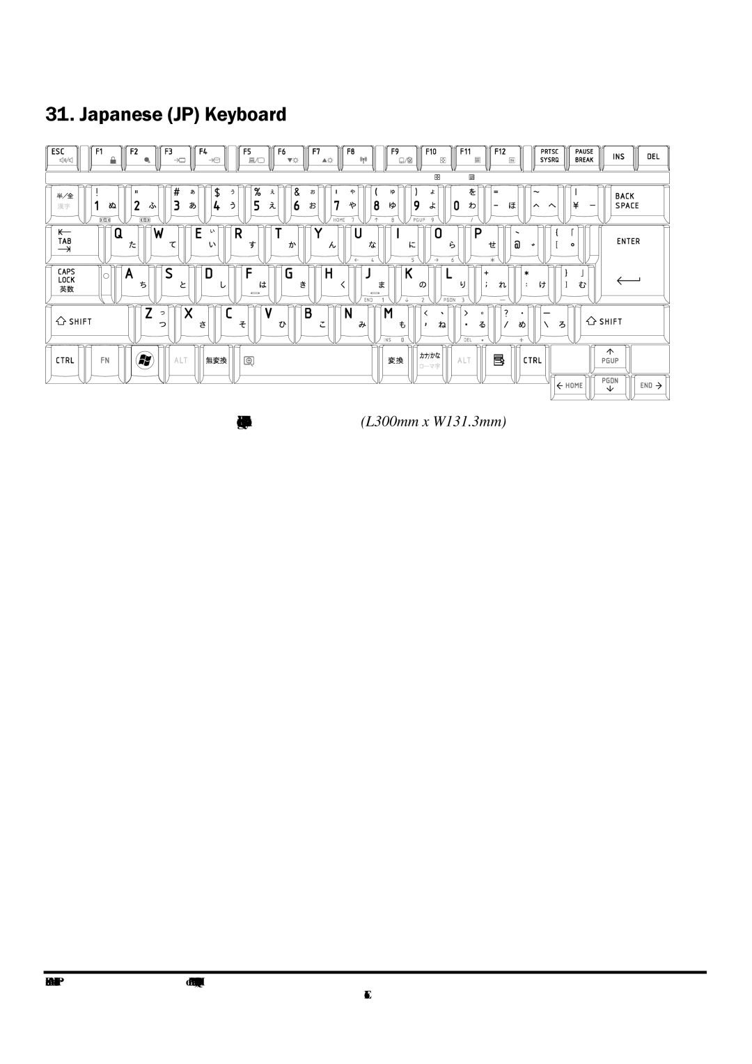 Toshiba M300 manual Japanese JP Keyboard 