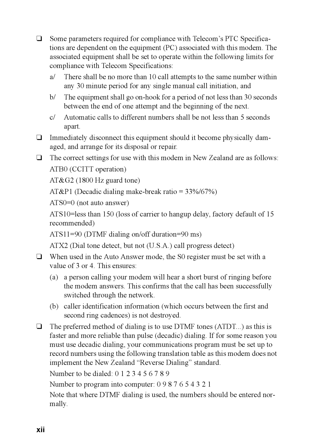 Toshiba M40 user manual Xii 