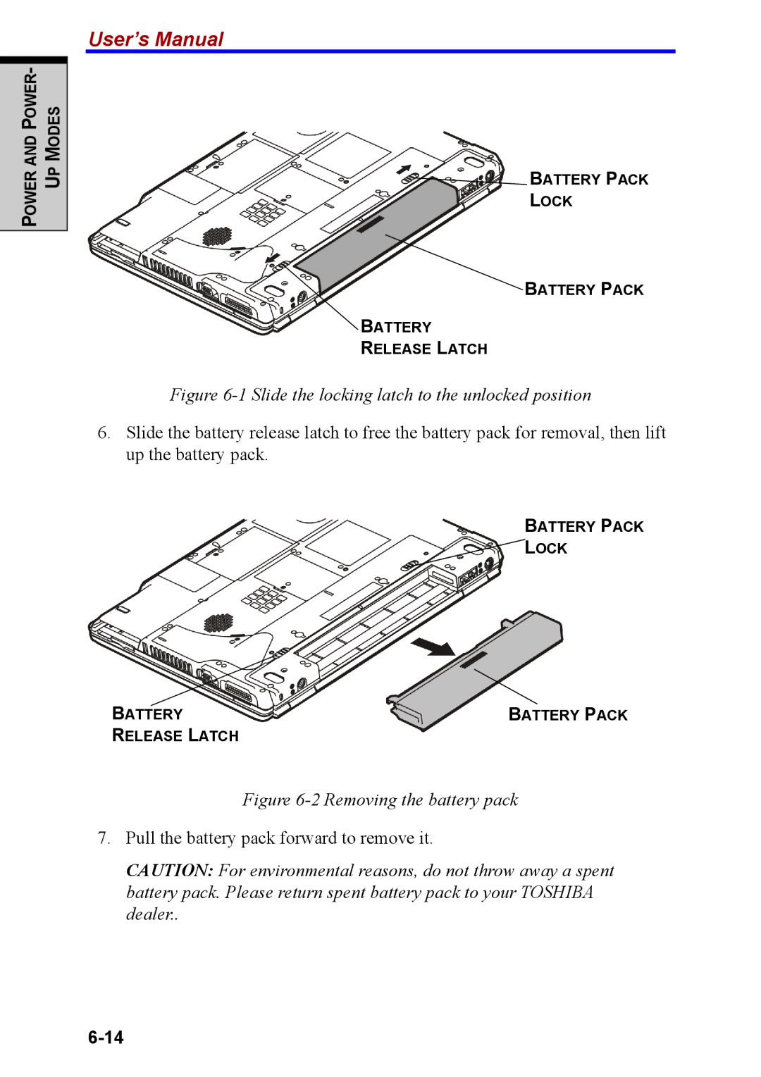 Toshiba M40 user manual Slide the locking latch to the unlocked position 