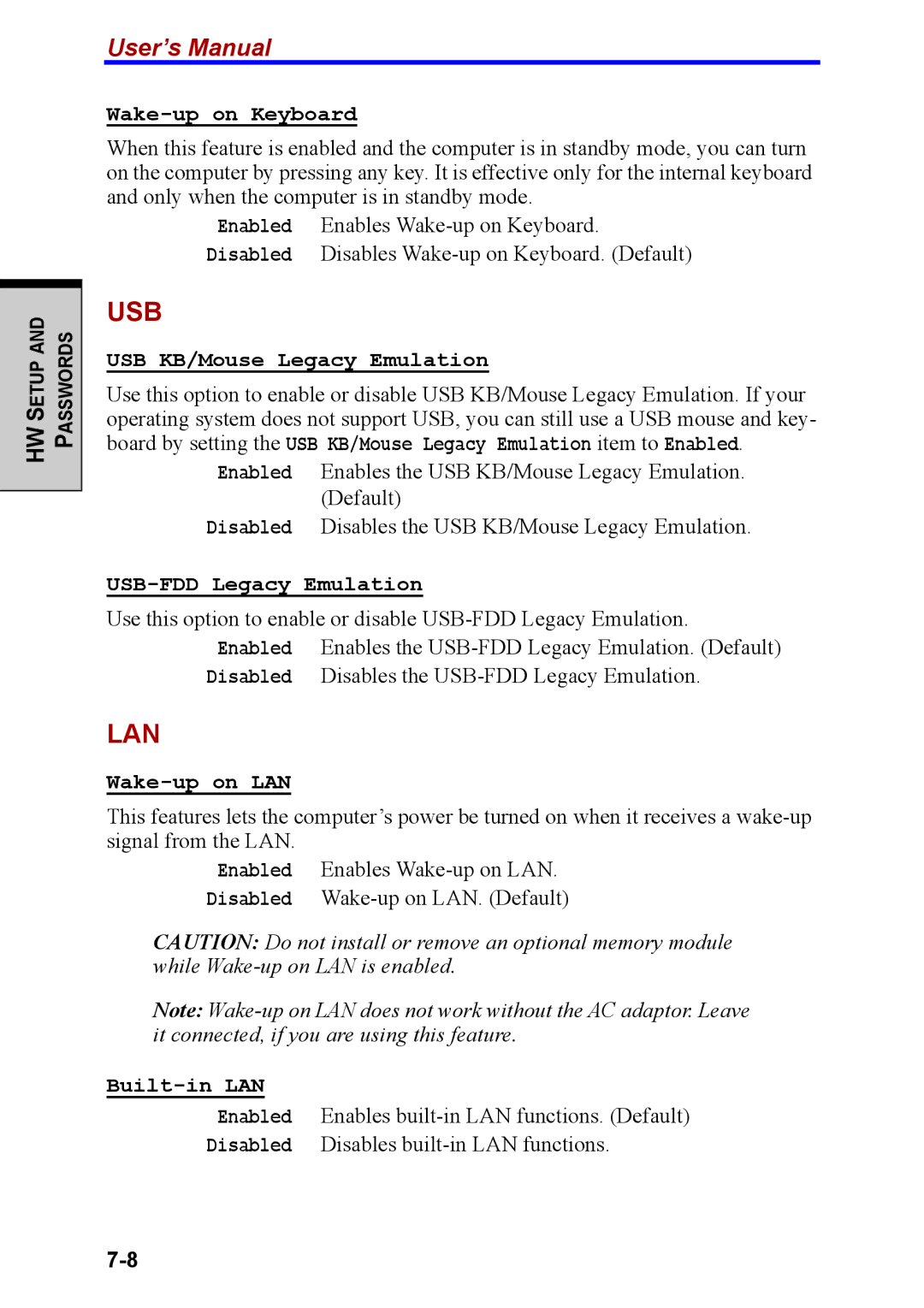 Toshiba M40 user manual Usb 