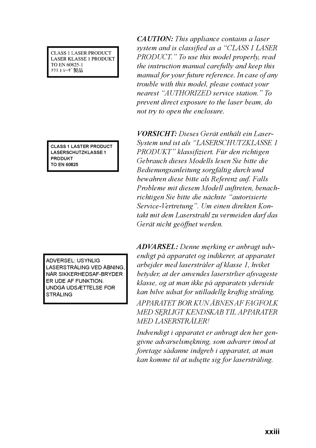 Toshiba M40 user manual Xxiii 