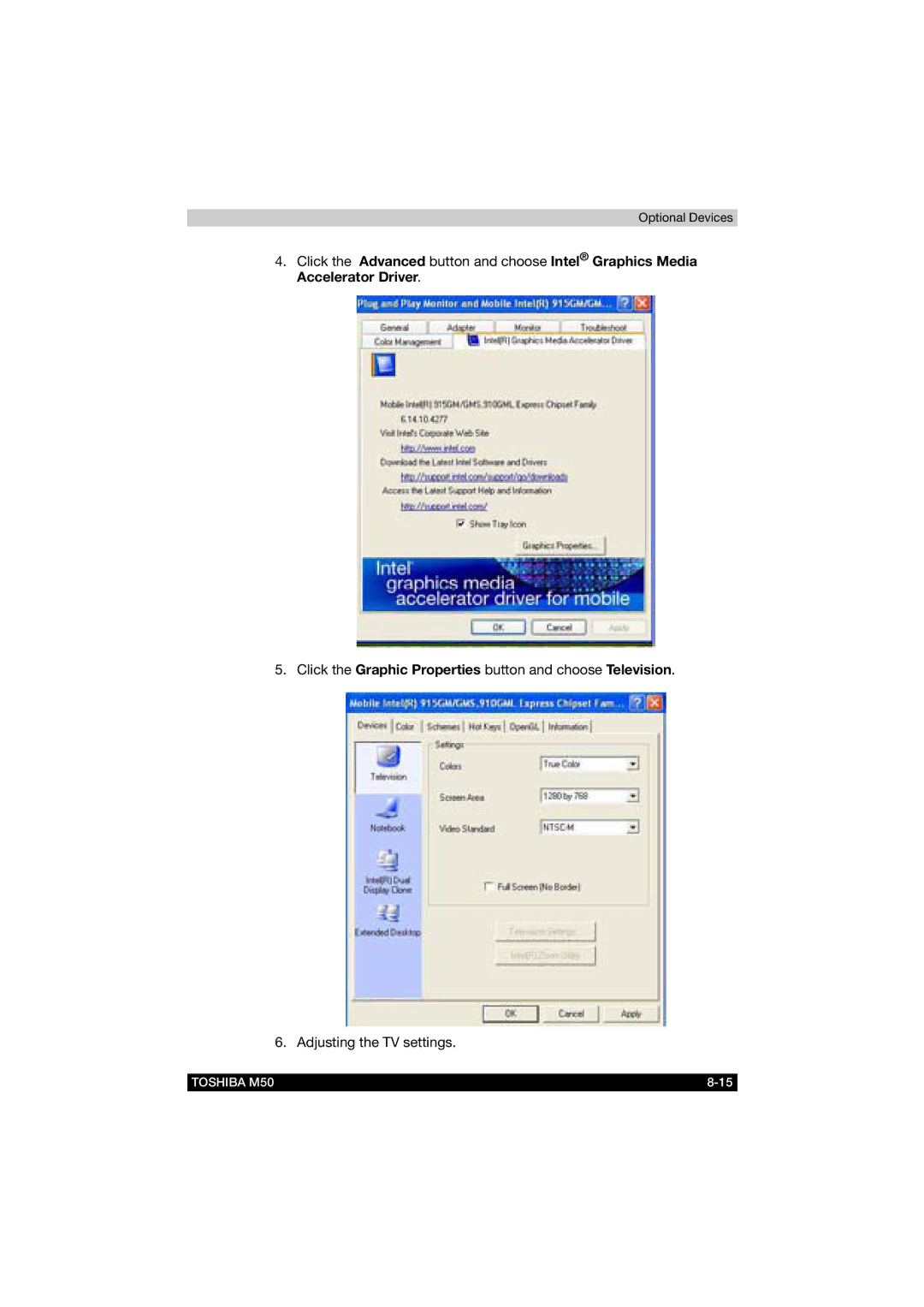 Toshiba user manual Toshiba M50 