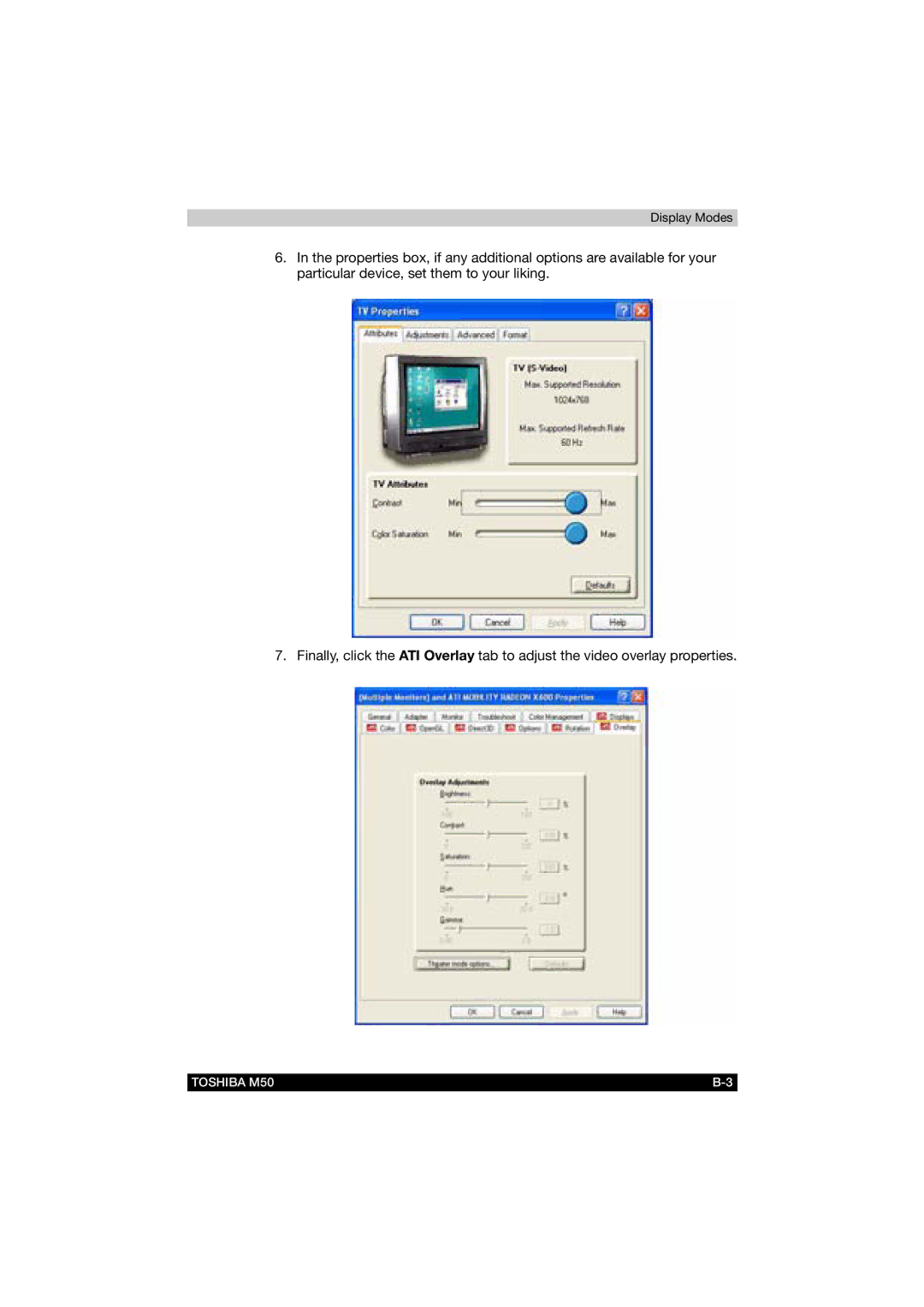 Toshiba user manual Toshiba M50 