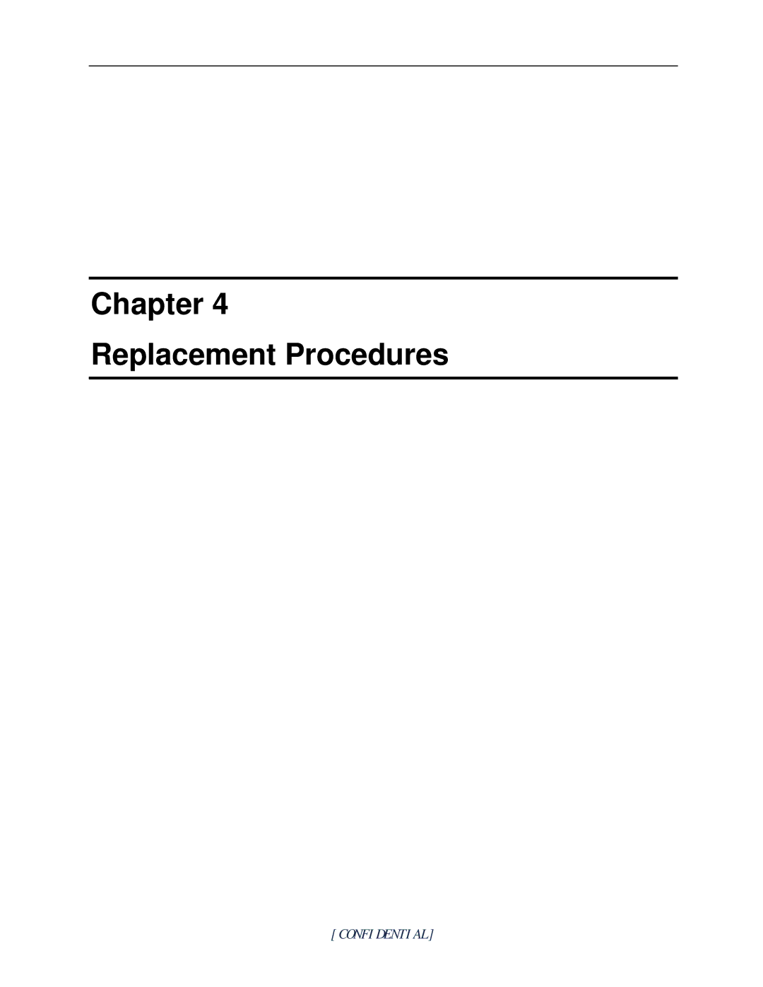 Toshiba M60 manual Chapter Replacement Procedures 