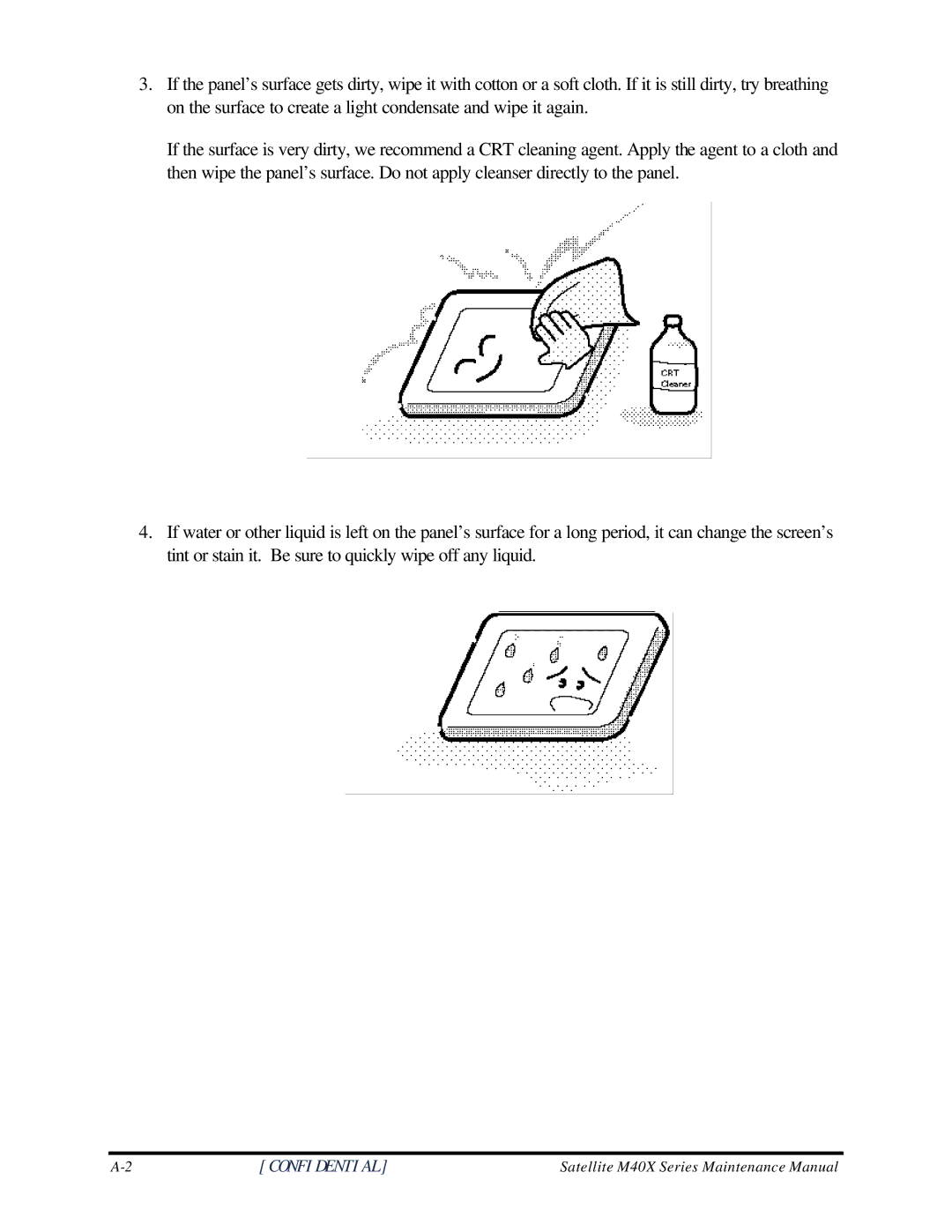 Toshiba M60 manual Confidential 