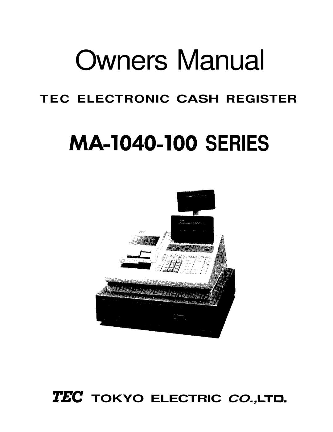 Toshiba MA-1040-100 Series owner manual MA=1040=100SERIES 