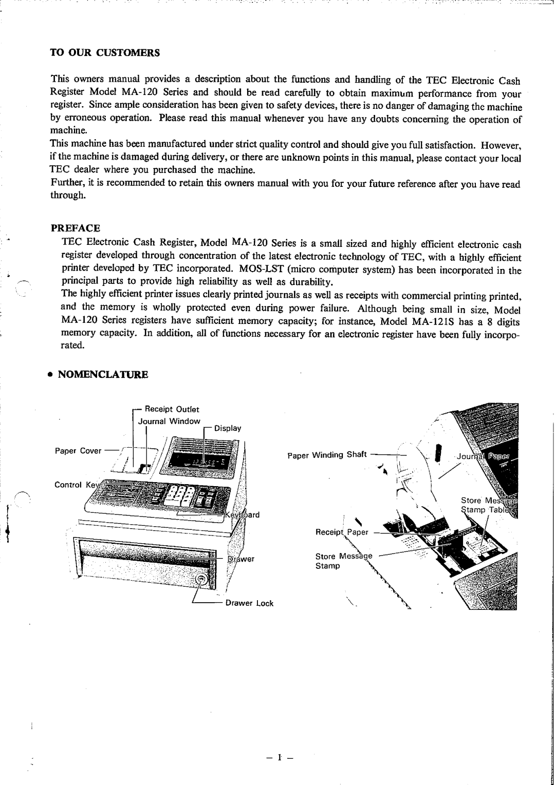 Toshiba MA-120 Series manual 