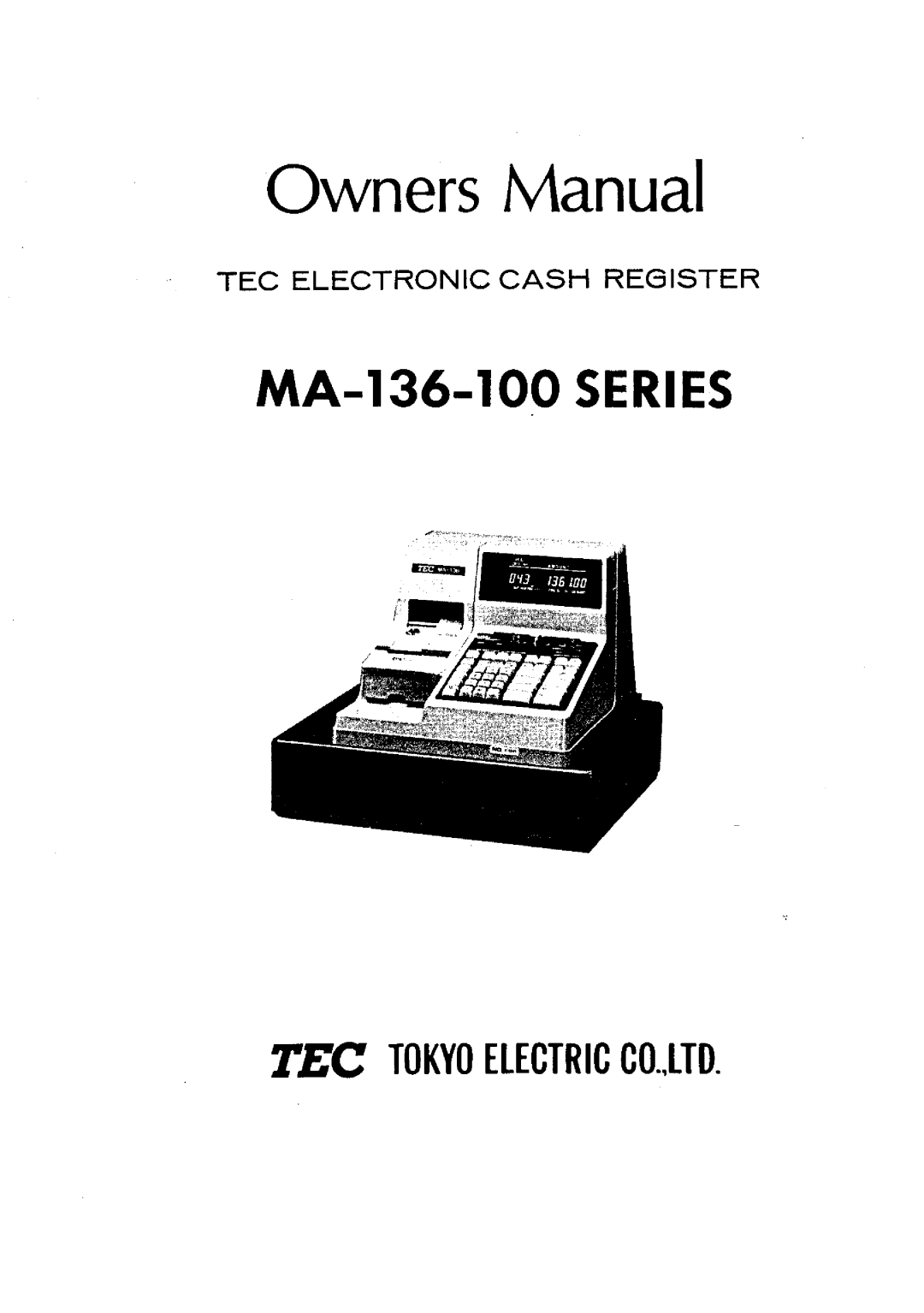 Toshiba MA-136-100 SERIES manual 