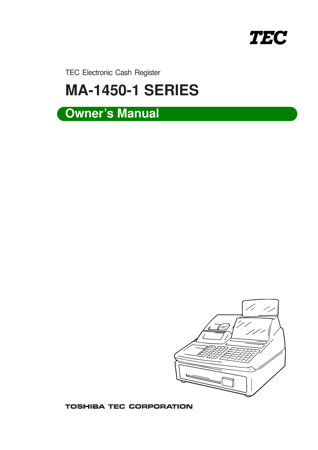 Toshiba MA-1450-1 SERIES, EO1-11095 owner manual MA-1450-1 Series 