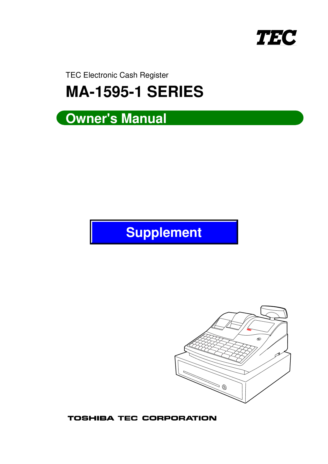 Toshiba MA-1595-1 Series owner manual 