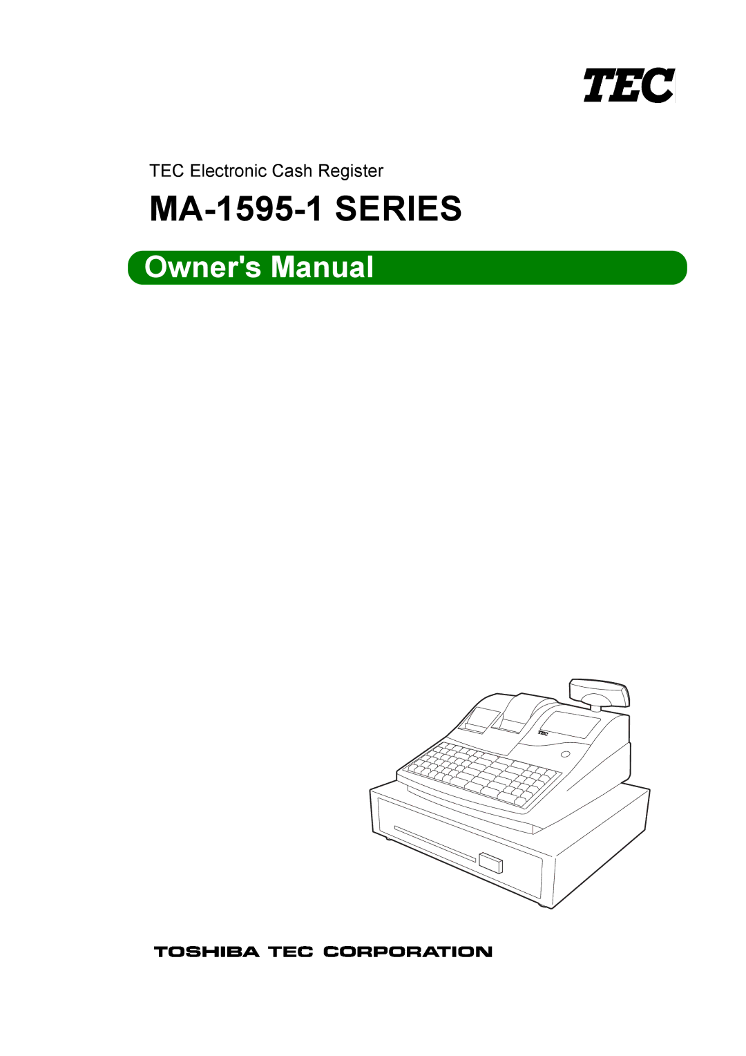 Toshiba owner manual MA-1595-1 Series 