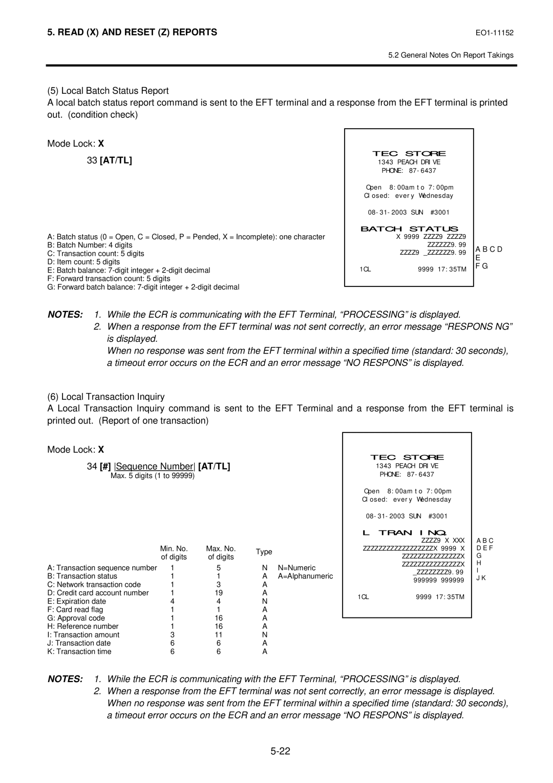 Toshiba MA-1595-1 owner manual 33 AT/TL, Tran INQ. ZZZZ9 X 