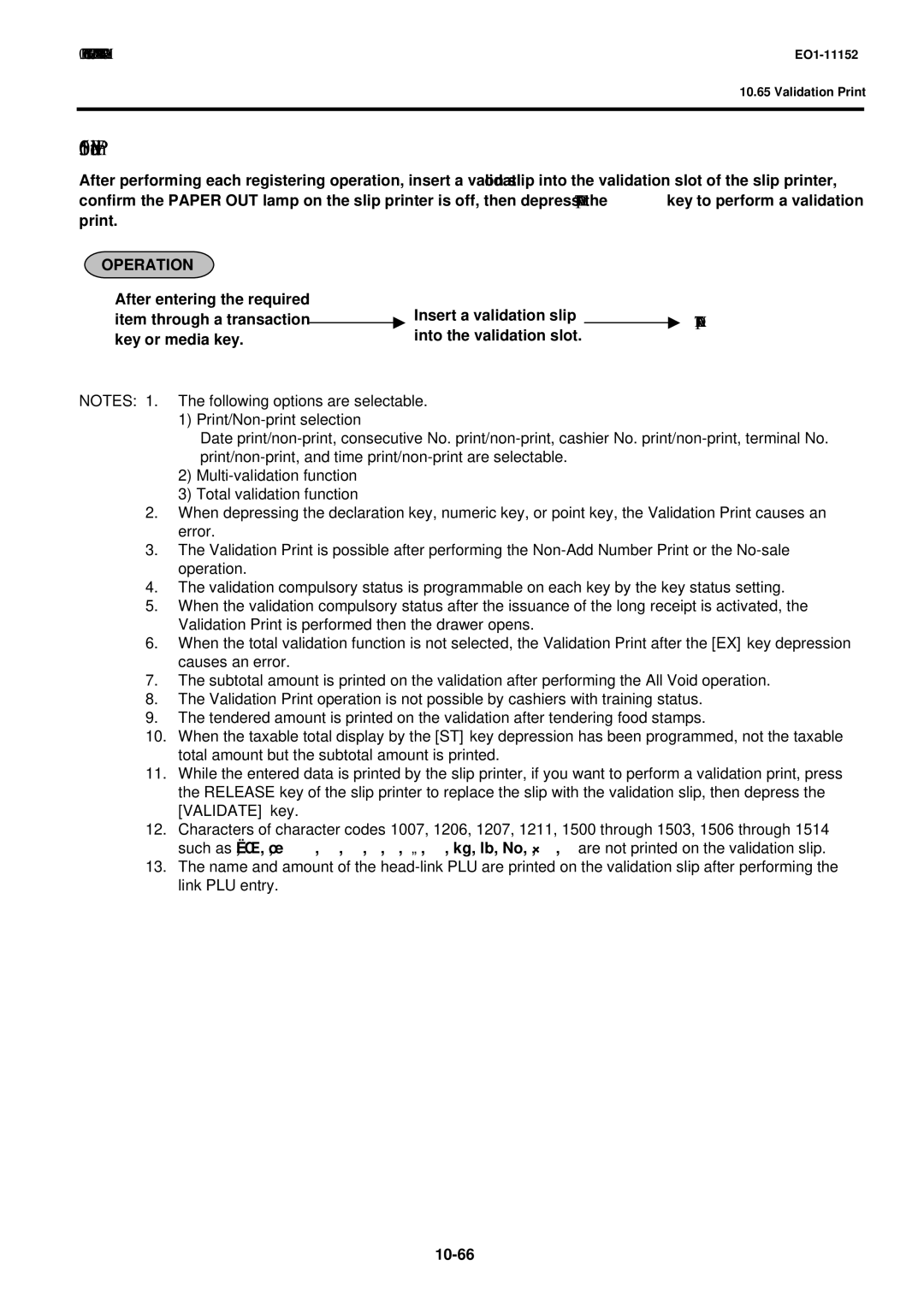 Toshiba MA-1595-1 owner manual Validation Print, Into the validation slot 