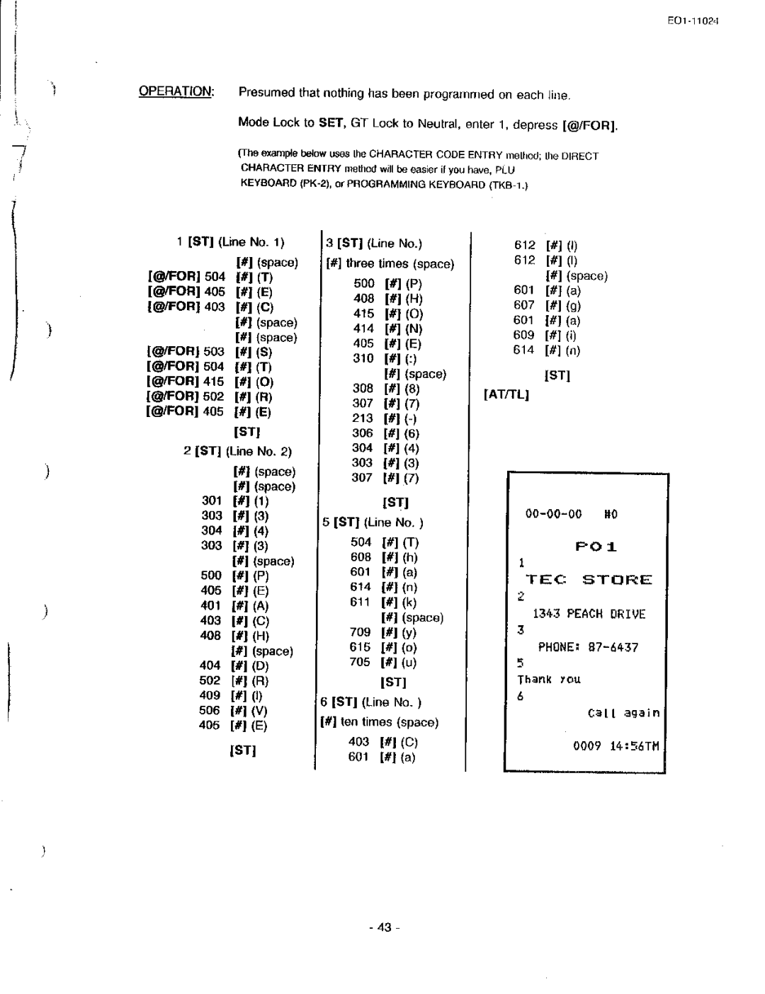 Toshiba EO-11024, MA-1600-100 owner manual 