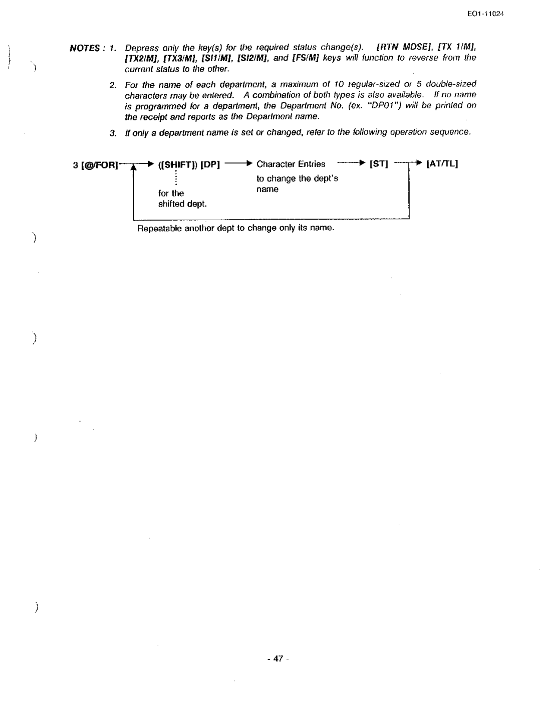 Toshiba MA-1600-100, EO-11024 owner manual 