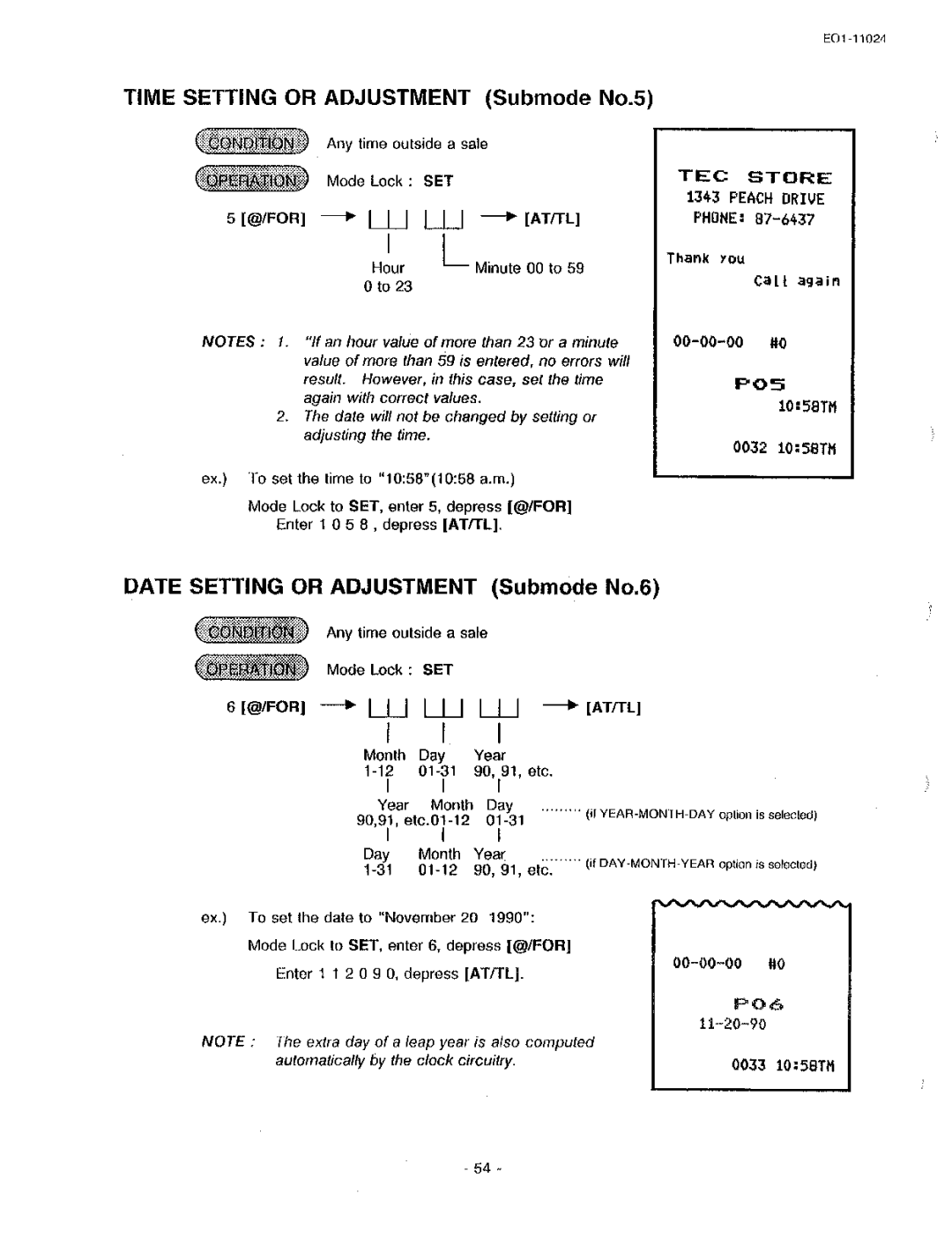 Toshiba MA-1600-100, EO-11024 owner manual 