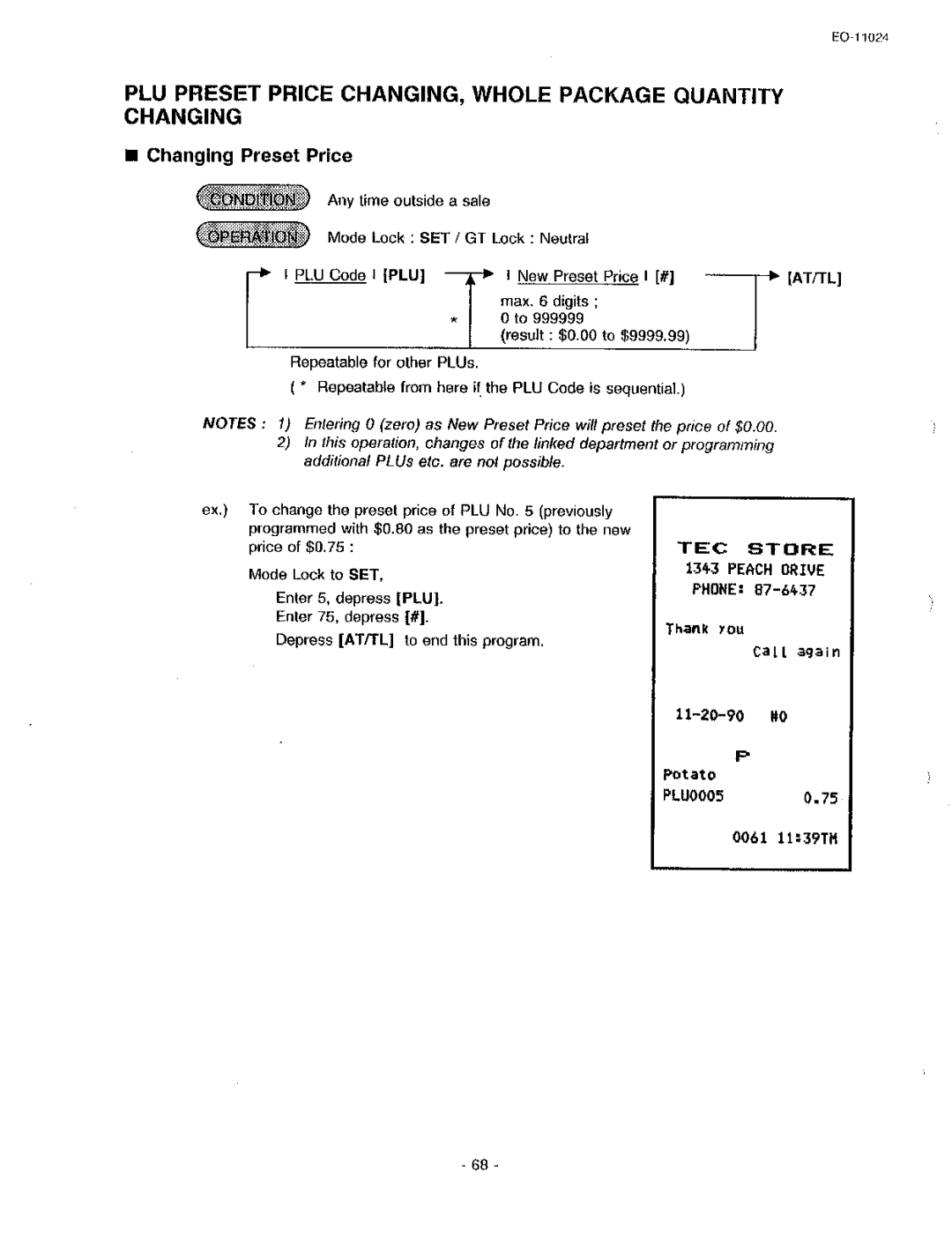 Toshiba MA-1600-100, EO-11024 owner manual 