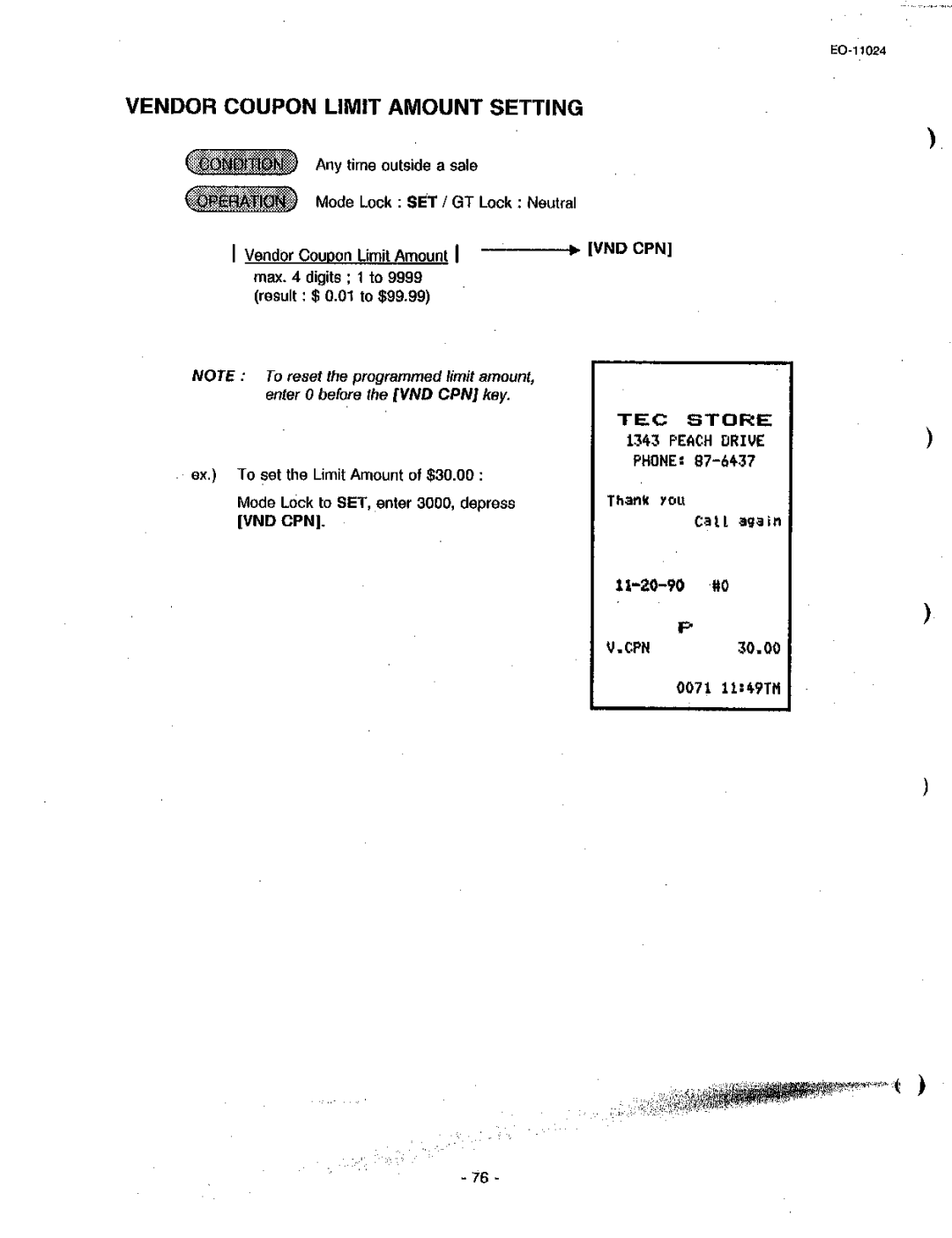 Toshiba EO-11024, MA-1600-100 owner manual 