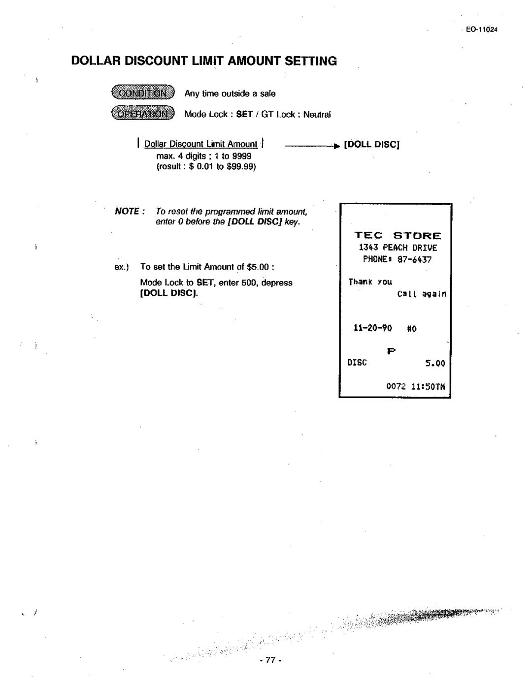 Toshiba MA-1600-100, EO-11024 owner manual 