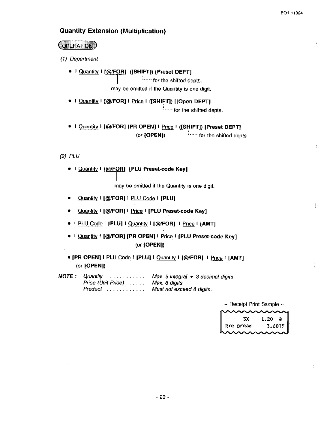 Toshiba EO-11024, MA-1600-100 owner manual 