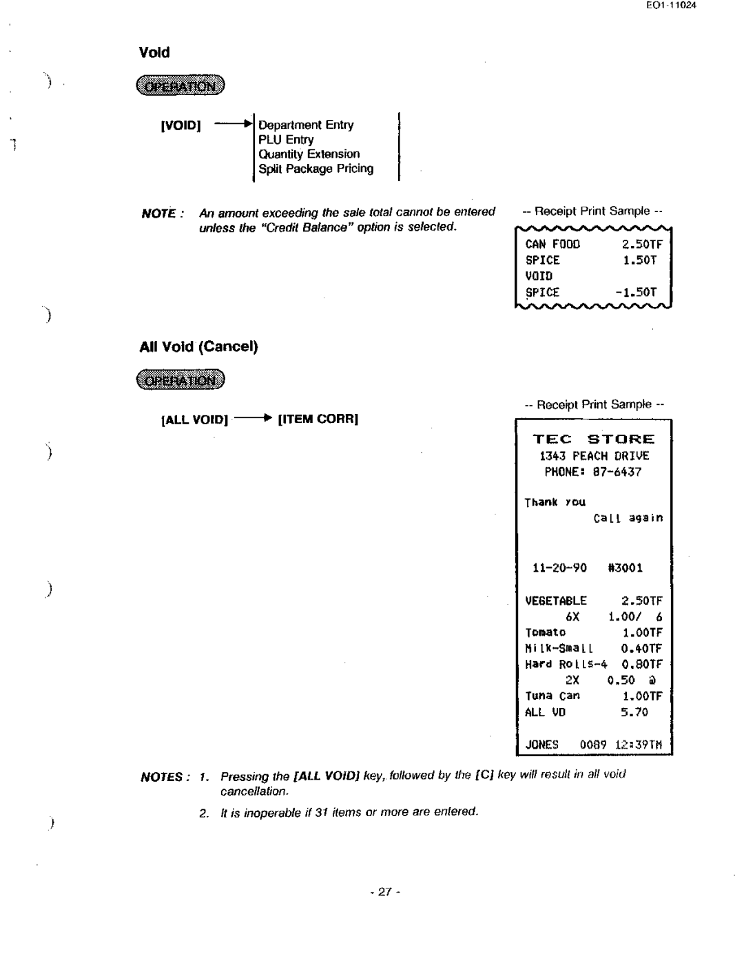 Toshiba MA-1600-100, EO-11024 owner manual 