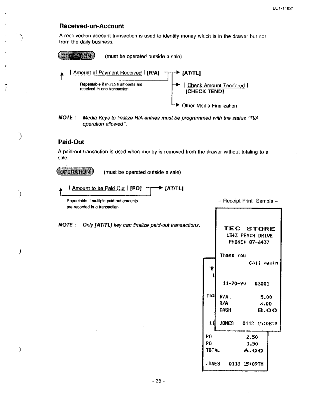 Toshiba EO-11024, MA-1600-100 owner manual 