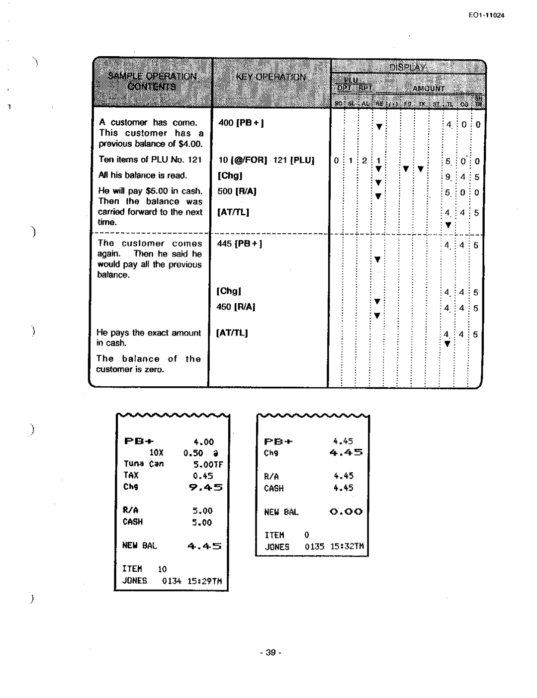 Toshiba MA-1600-100, EO-11024 owner manual 