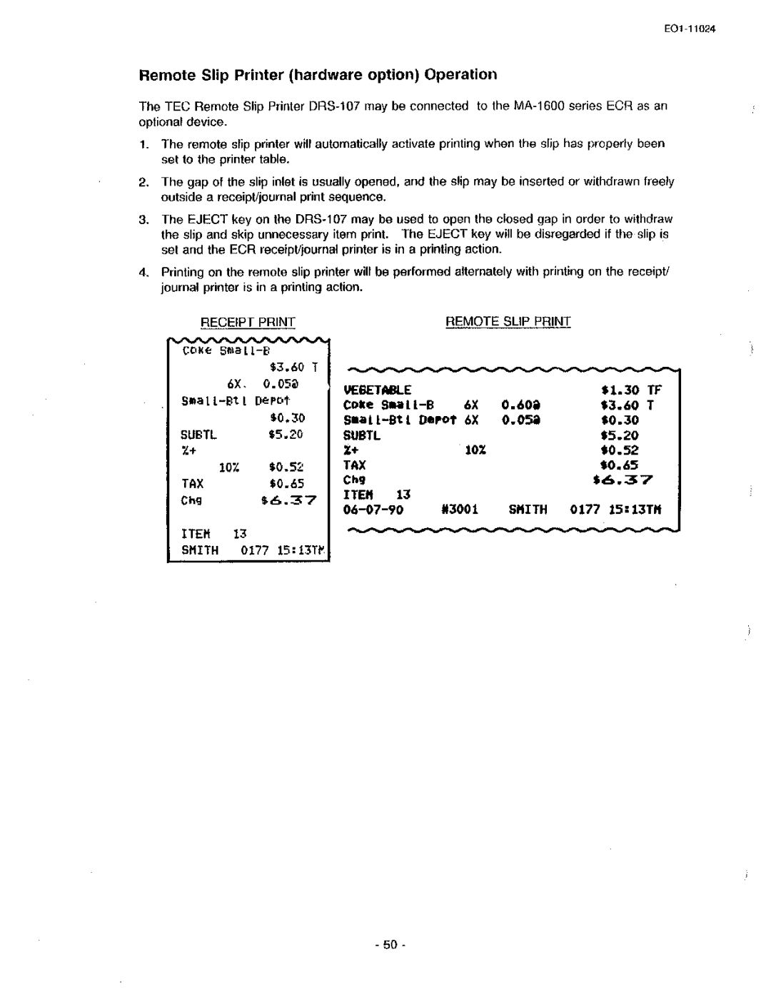 Toshiba MA-1600-100, EO-11024 owner manual 