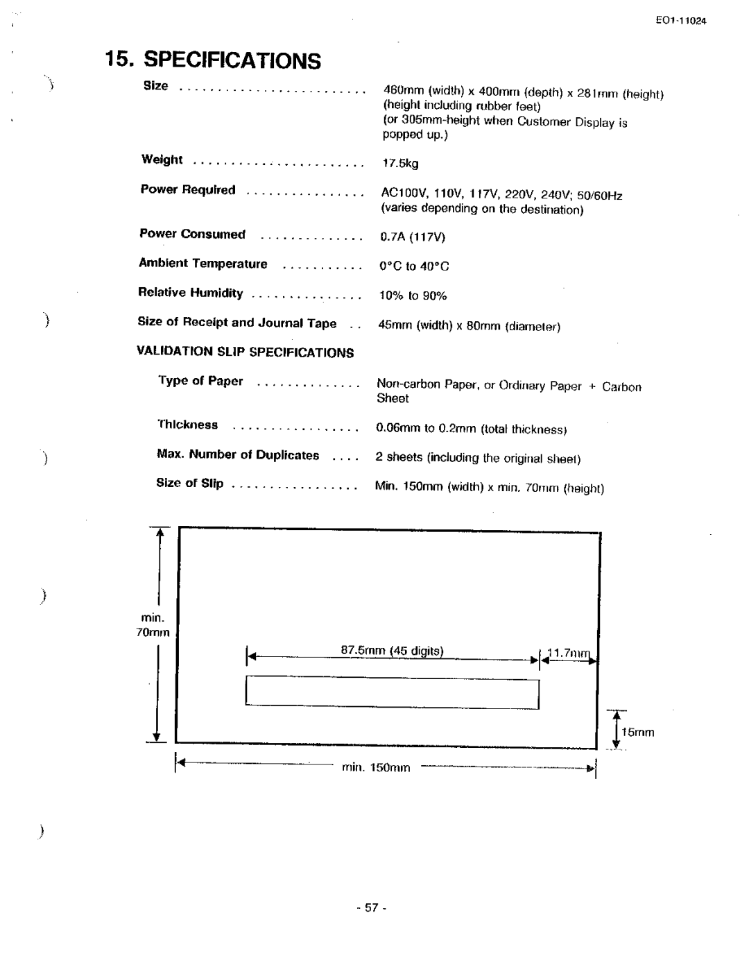 Toshiba EO-11024, MA-1600-100 owner manual 