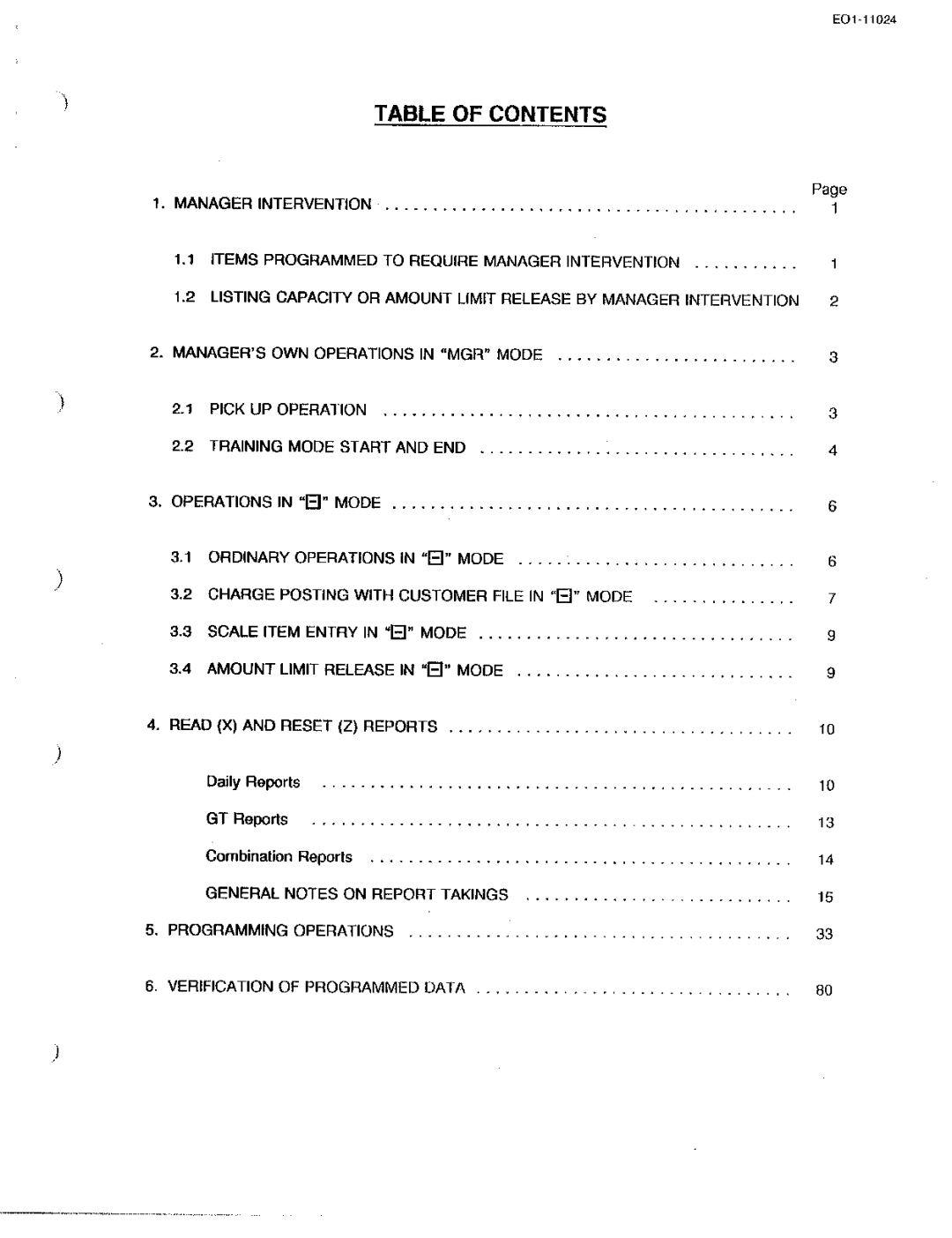 Toshiba MA-1600-100, EO-11024 owner manual 