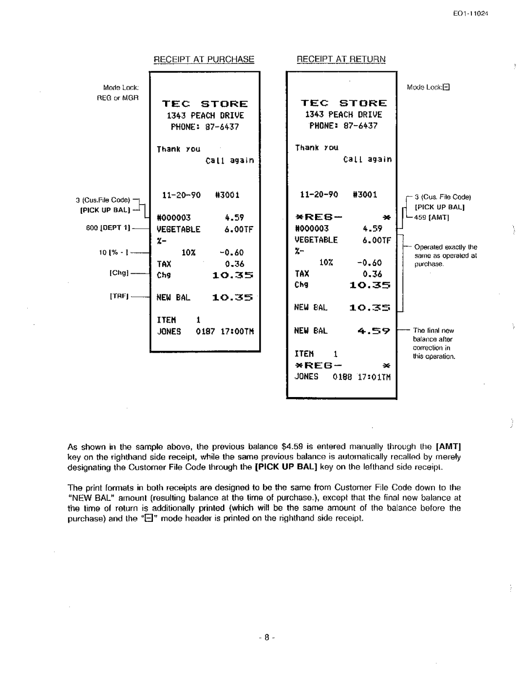 Toshiba MA-1600-100, EO-11024 owner manual 