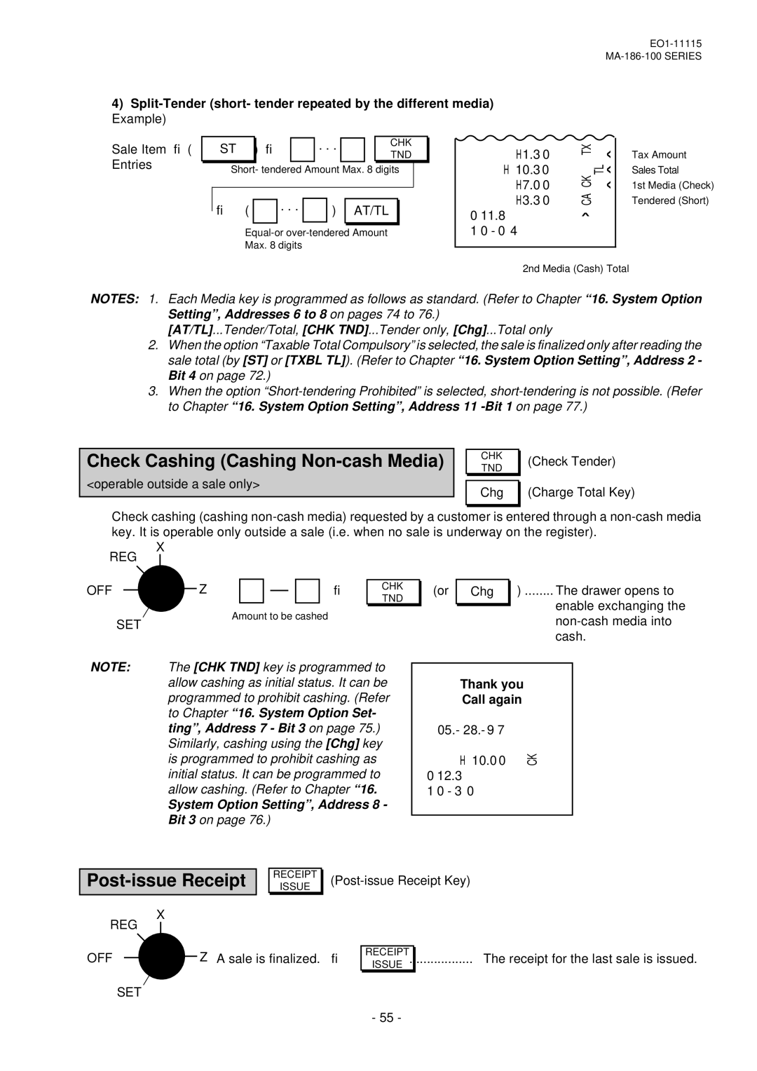 Toshiba MA-186-100 SERIES Check Cashing Cashing Non-cash Media, Post-issue Receipt, 11.8, Bit 3 on, 10.0 12.3 