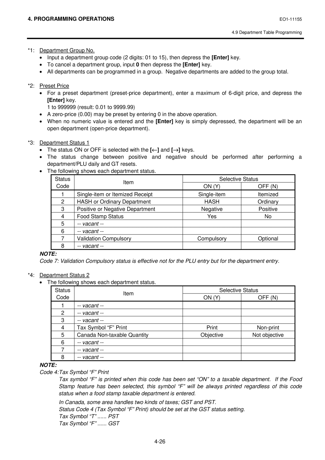 Toshiba MA-600-1 owner manual Off N, Hash 