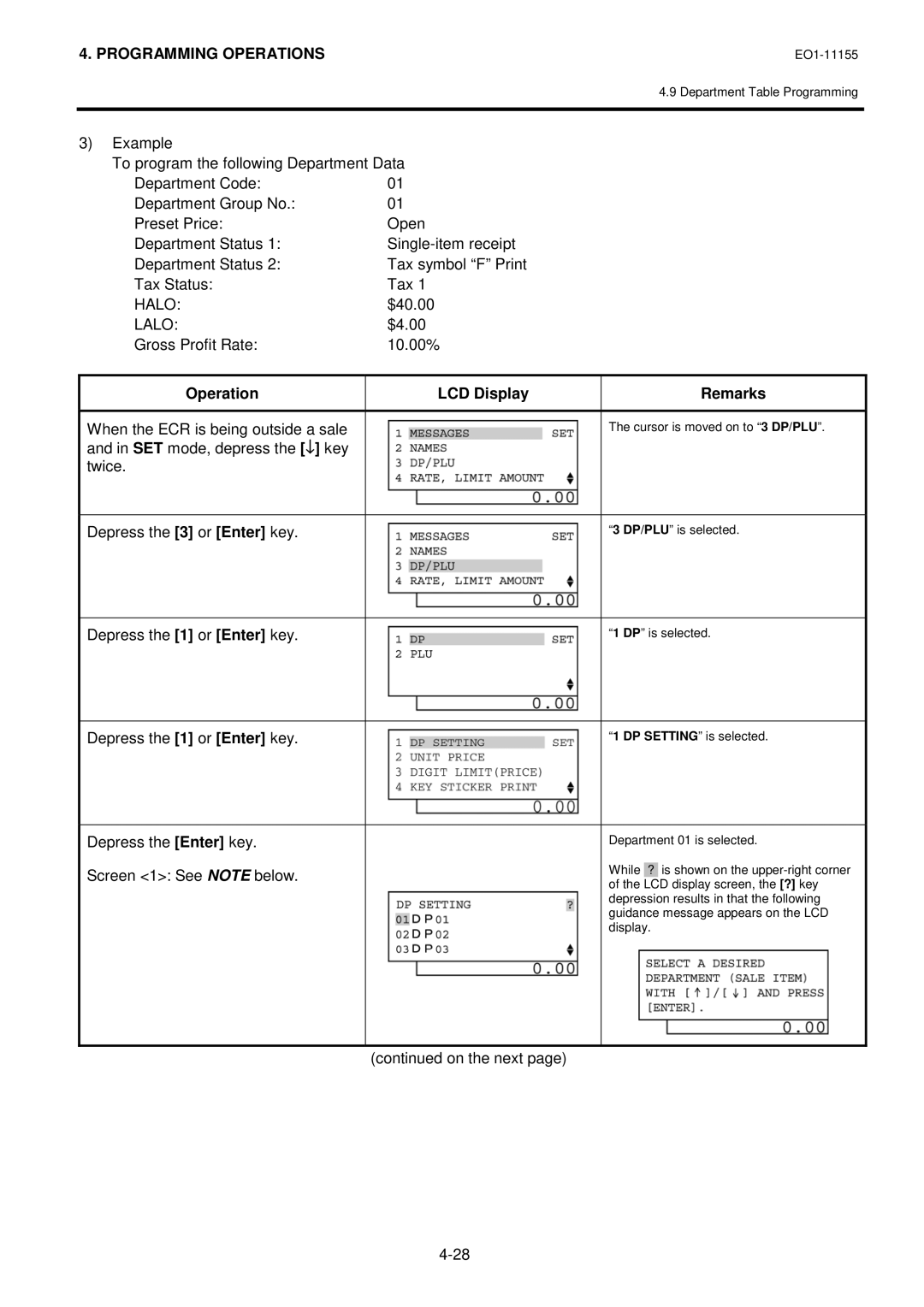 Toshiba MA-600-1 owner manual Halo, Lalo 